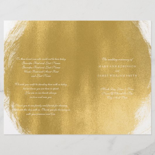 Weddenprogramma Gold Paint Kijk (Voorkant)