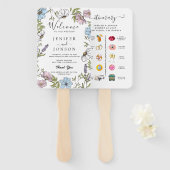 Weddenprogramma Handwaaier (Voorkant en achterkant)