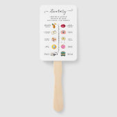 Weddenprogramma Handwaaier (Achterkant)