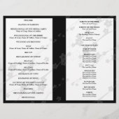 Weddenprogramma Japans bloemen Paars (Achterkant)