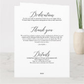 Weddenprogramma Kaart (Achterkant)