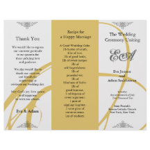 Weddenprogramma-map Twirl Amber Grey