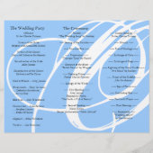 Weddenprogramma-map Twirl Blue Grey (Achterkant)