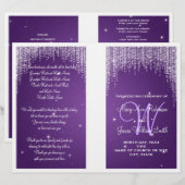 Weddenprogramma Night Dazzle Paars (Voorkant / Achterkant)