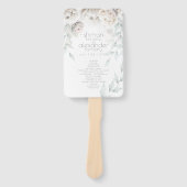 Weddenprogramma | Paaspestvolken voor Waterverf Handwaaier (Voorkant)