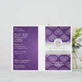 Weddenprogramma Royal Crown Paars (Staand voorkant)