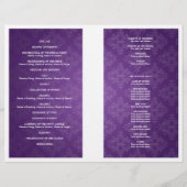 Weddenprogramma Royal Crown Paars (Achterkant)