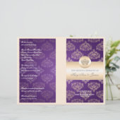 Weddenprogramma Royal Crown Paars (Staand voorkant)