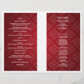 Weddenprogramma Royal Crown Red (Achterkant)