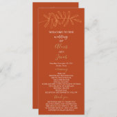 Weddenprogramma - Rust Kaart (Voorkant / Achterkant)