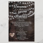 Weddenprogramma | Rustic Country Wedding (Voorkant)