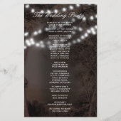 Weddenprogramma | Rustic Country Wedding (Achterkant)