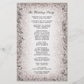 Weddenprogramma | Silver Glitter-kijk (Achterkant)