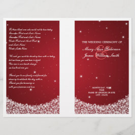 Weddenprogramma Star Sparkle Red
