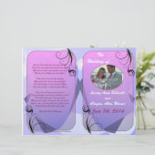 Weddenprogramma (tweevoudig ontwerp) (Staand voorkant)