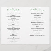 Weddenprogramma | Waterverf Botanische bladeren (Achterkant)