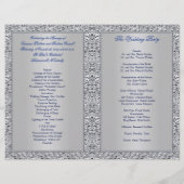 Weddenprogramma | Zeemacht, zilvervlies, hart (Achterkant)