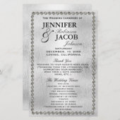 Weddenprogramma | Zilveren en diamanten kijken (Voorkant / Achterkant)