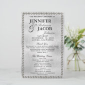 Weddenprogramma | Zilveren en diamanten kijken (Staand voorkant)