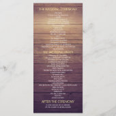 Weddenprogramma's herfst Maple Leaves Pumpkins Woo Programmakaart (Achterkant)