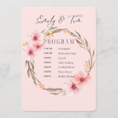 Weddenprogramma's Programmakaart (Voorkant)