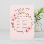 Weddenprogramma's Programmakaart (Staand voorkant)