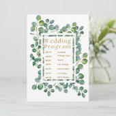 Weddenprogramma's Programmakaart (Staand voorkant)