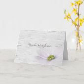 Weddenquote op vogelkaart kaart (Gele Bloem)