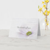 Weddenquote op Whitewash-out hout kaart (Gele Bloem)