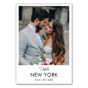 Weddenreisbestemming Foto en naam Kaart