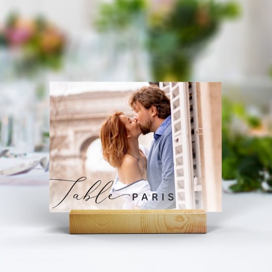 Weddenreisbestemming Foto en naam Kaart