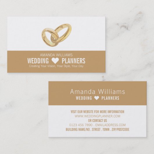 Weddenrennen, bruiloft visitekaartje (Voorkant / Achterkant)