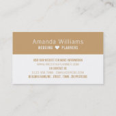 Weddenrennen, bruiloft visitekaartje (Achterkant)