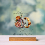 Weddenrennen en -bloemen acryl bord (Neutraal)