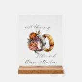 Weddenrennen en -bloemen acryl bord (Voorkant)