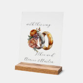 Weddenrennen en -bloemen acryl bord (Hoek)