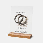 Weddenrennen en -bloemen acryl bord (Hoek)