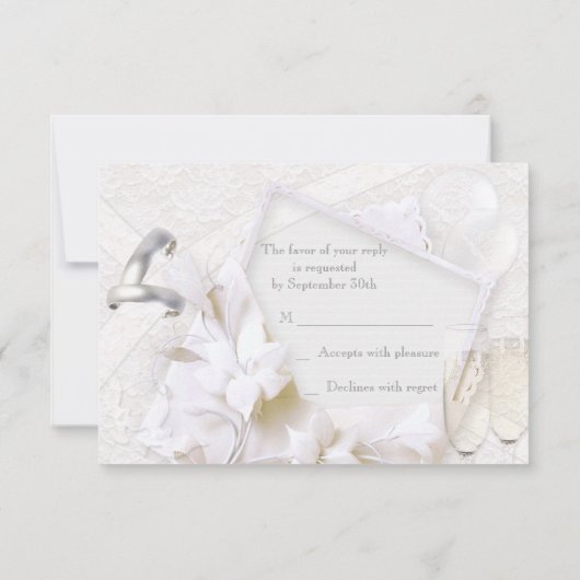 Weddenrennen en champagnebril RSVP (Achterkant)