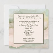 Weddenrennen in Seashell Beach Heart Kaart (Achterkant)