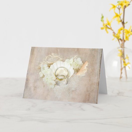 Weddenrennen in Seashell Kaart (Gele Bloem)