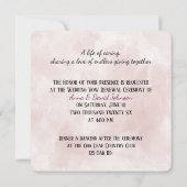 Weddenrennen in Seashell strand Heart Kaart (Achterkant)