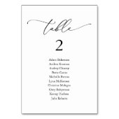 Weddenrennen, Modern Guest Seating Chart Tabel N Kaart (Voorkant)