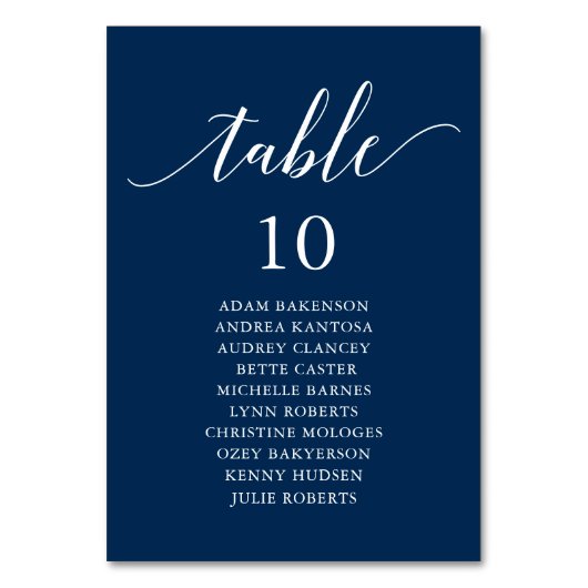 Weddenrennen, Modern Guest Seating Chart Tabel N Kaart (Voorkant)