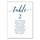 Weddenrennen, Modern Guest Seating Chart Tabel N Kaart (Voorkant)