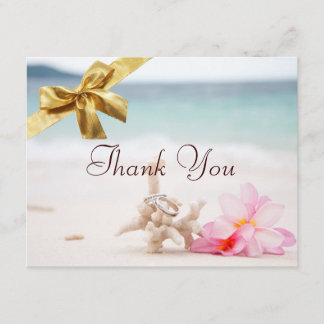 Weddenrennen op het strand Hartelijk dank2 Bedankkaart