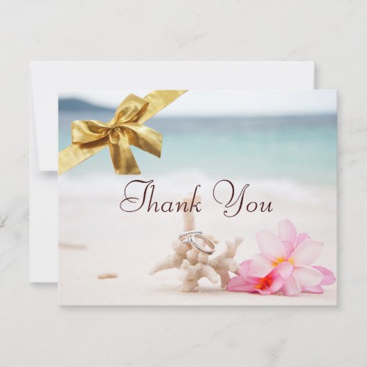 Weddenrennen op het strand Hartelijk dank2 Bedankkaart (Voorkant)