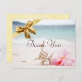 Weddenrennen op het strand Hartelijk dank2 Bedankkaart (Voorkant / Achterkant)