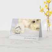 Weddenrennen op Roos Petal gefeliciteerd Kaart (Gele Bloem)