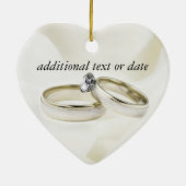 Weddenrennen op Satin Keramisch Ornament (Achterkant)