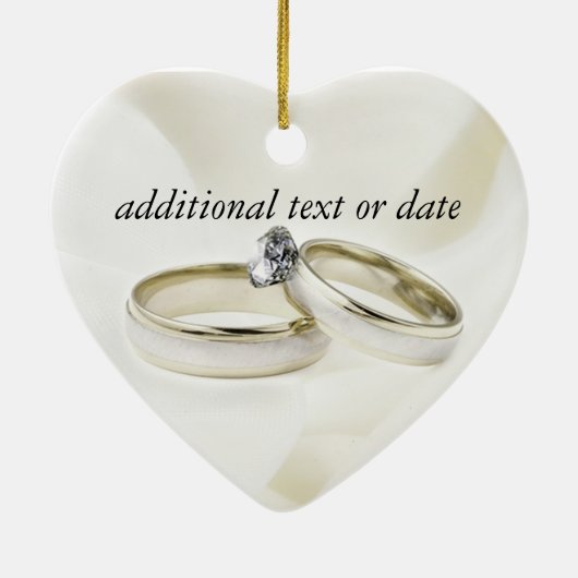 Weddenrennen op Satin Keramisch Ornament (Achterkant)